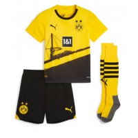 Fotbalové Dres Borussia Dortmund Felix Nmecha #8 Dětské Domácí 2023-24 Krátký Rukáv (+ trenýrky)